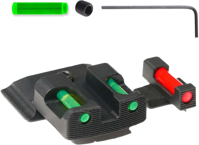 Tag Precision SW MP TSF TAC Pistol Sights Fiber Optic M&P M2.0 Full Size & Compact Black - Tag Precision
