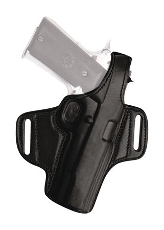 Tagua Gunleather Thumb Break Leather Belt Holster S&W Right Hand Leather Black - Tagua Gunleather