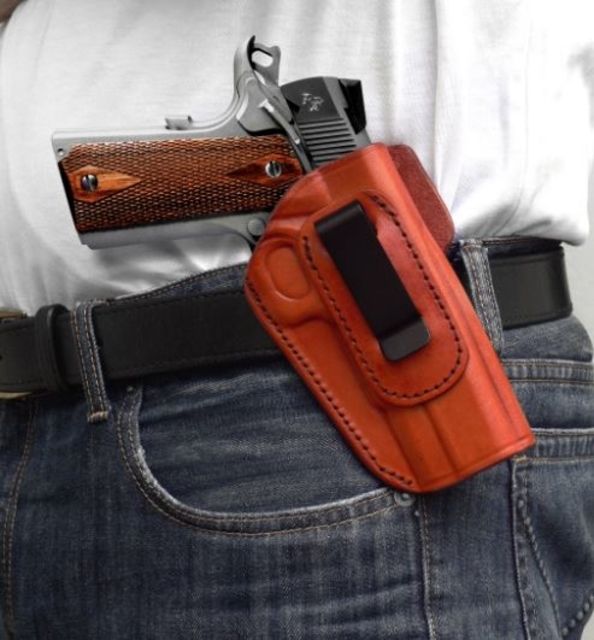 Tagua Gunleather 4 In 1 Inside The Pant Holster Smith & Wesson M&P Bodyguard 380 Right Hand Leather Black - Tagua Gunleather