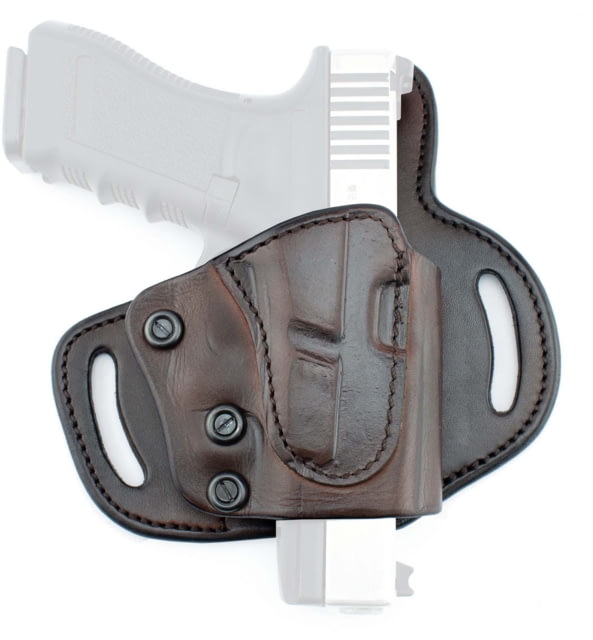 Tagua Gunleather Quick Draw Leather Belt Holster Most 1911's Full Size Right Hand Brown