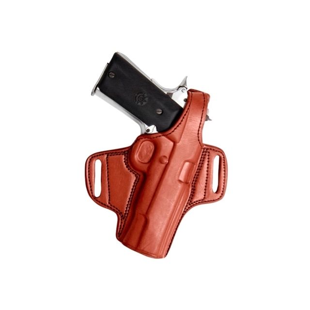 Tagua Gunleather Thumb Break Belt Holster for Glock 43 - 9mm Concealed Carry Right Hand Brown