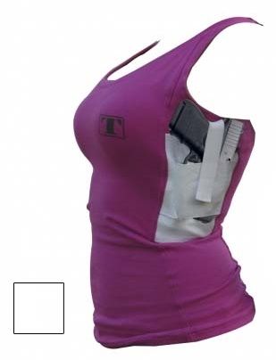Tagua Gunleather Concealed T-Shirt - Women's White Medium