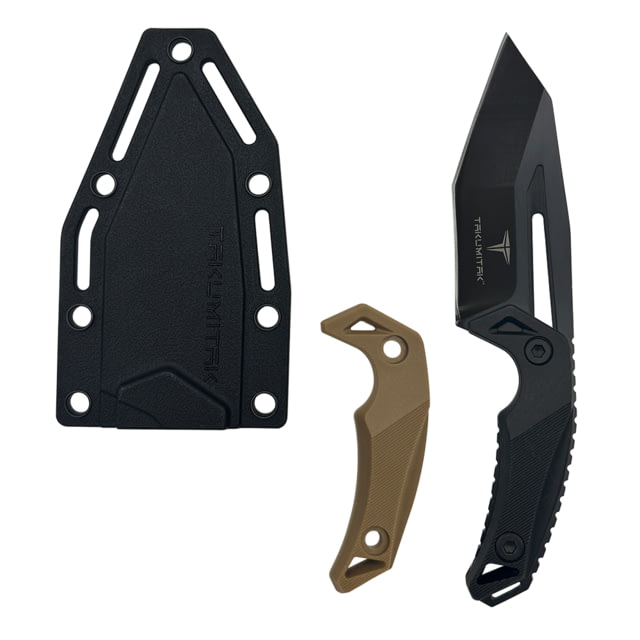 Takumitak Big Head Fixed Blade Knife 3.25 in Blade 3cr13 Black - Takumitak