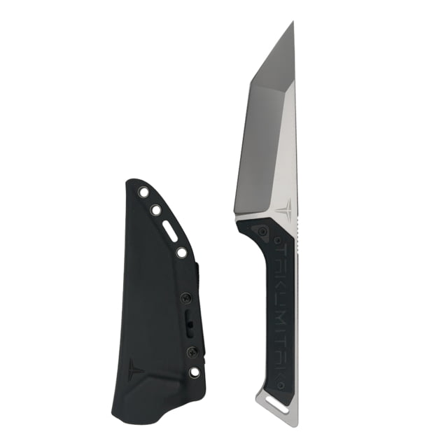 Takumitak Charge Fixed Blade Knife 5.25in D2 Tanto G10 Handle Silver - Takumitak