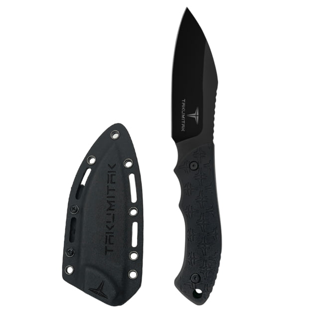 Takumitak Day 500 Fixed Blade Knife 4.5in D2 Sheepsfoot G10 Handle Black - Takumitak