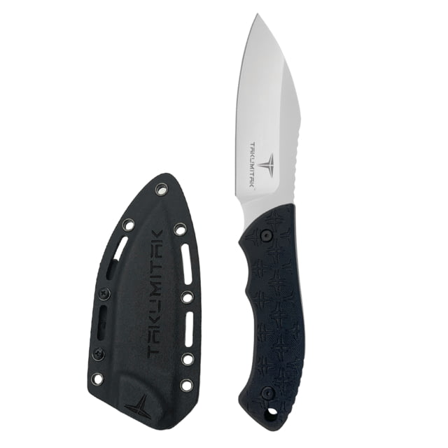 Takumitak Day 500 Fixed Blade Knife 4.5in D2 Sheepsfoot G10 Handle Silver - Takumitak