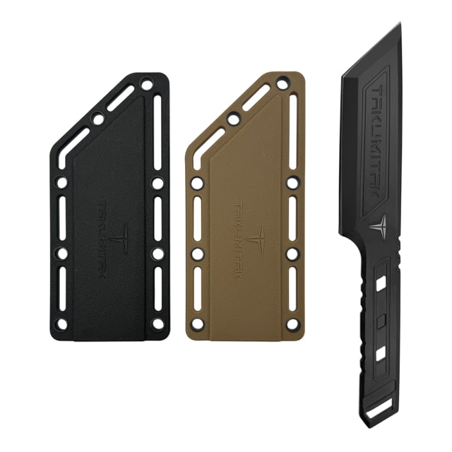 Takumitak Hard End Fixed Blade Knife 4.75 in Blade 3cr13 Black - Takumitak