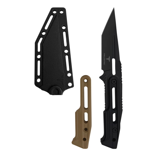 Takumitak Heat Fixed Blade Knife 4.5 in Blade 3cr13 Black - Takumitak