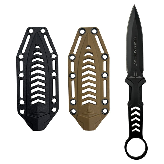Takumitak Missing Screw Fixed Blade Knife 4 in Blade 3cr13 Black - Takumitak