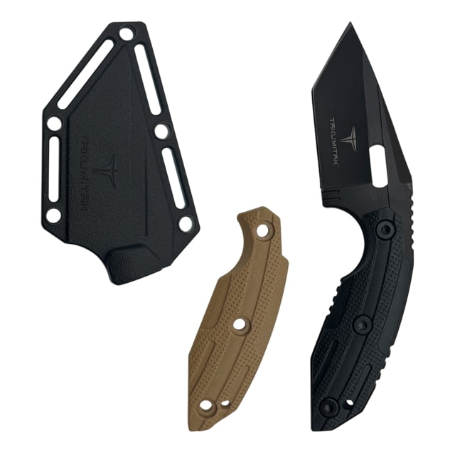 Takumitak Muted Fixed Blade Knife 3 in Blade 3cr13 Black - Takumitak