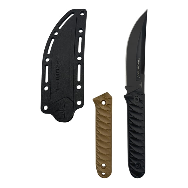 Takumitak Ninja Fixed Blade Knife 4.25 in Blade 3cr13 Black - Takumitak