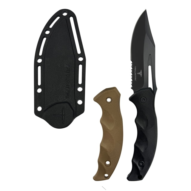 Takumitak Obsidian Fixed Blade Knife 4.25 in Blade 3cr13 Black - Takumitak