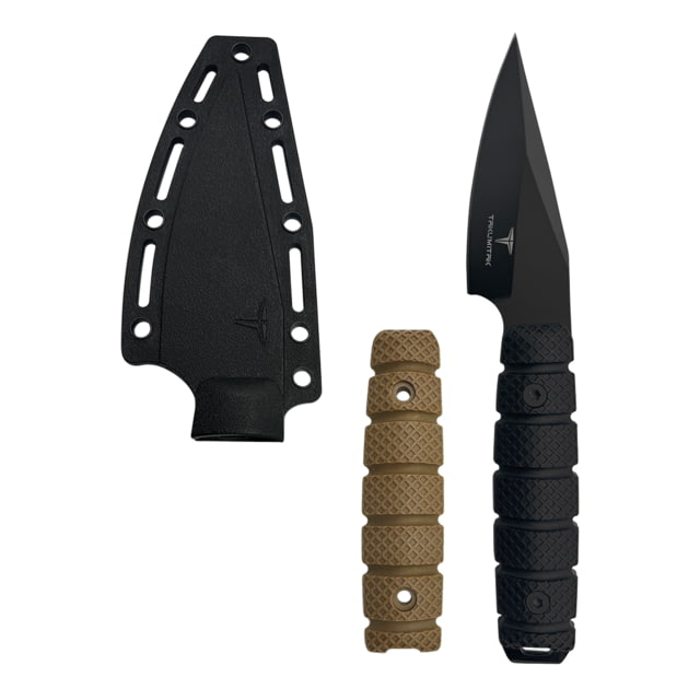 Takumitak Sector 3 Fixed Blade Knife 4.5 in Blade 3cr13 Black - Takumitak