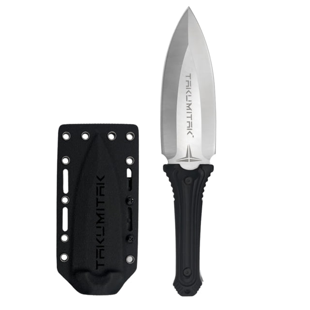 Takumitak Sentinel Fixed Blade Knife 5.5in D2 Spear Point G10 Handle Silver - Takumitak