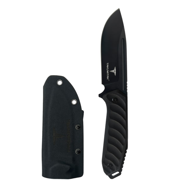 Takumitak Takumi Fixed Blade Knife 4.5in D2 Drop Point G10 Handle Black - Takumitak
