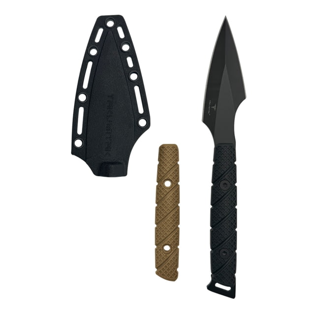 Takumitak Twisted Fixed Blade Knife 4 in Blade 3cr13 Black - Takumitak