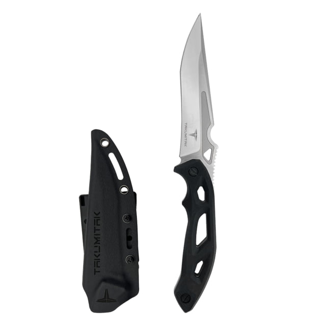 Takumitak Unhinged Fixed Blade Knife 5in D2 Drop Point Recurve G10 Handle Silver - Takumitak