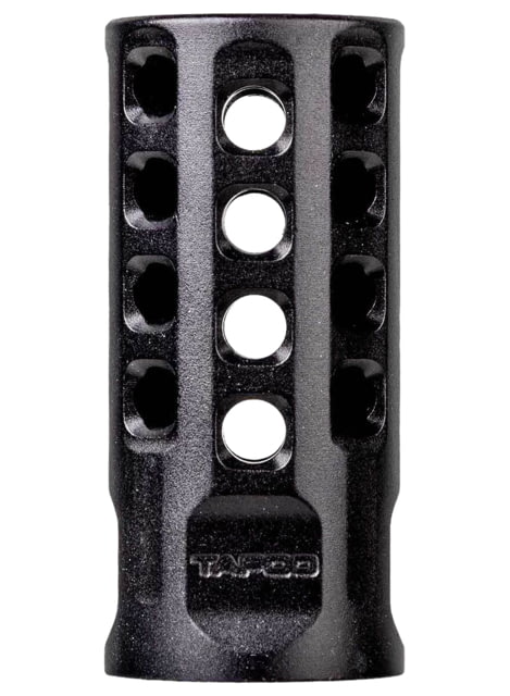Tapco Muzzle Brake Black Anodized Aluminum 1/2"x28 Threads 2" OAL .920" Diameter 22 LR - Tapco