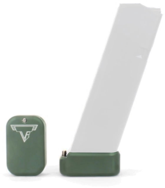Taran Tactical Innovations Base Pad for Glock 9mm/.40 Magazine +3/4 Green