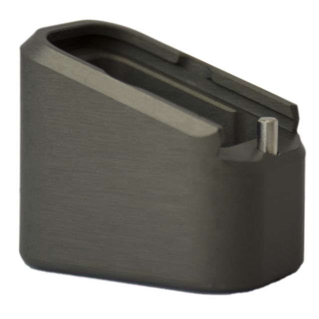 Taran Tactical Innovations Firepower Magazine Extension Base Pad Glock 17/17L/19X/22/24/34/35/45 +5/6 Round Titanium Gray - Taran Tactical Innovations