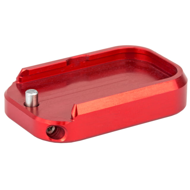 Taran Tactical Innovations Base Pad For Glock +0 9/40 Double Stack Red Finish - Taran Tactical Innovations