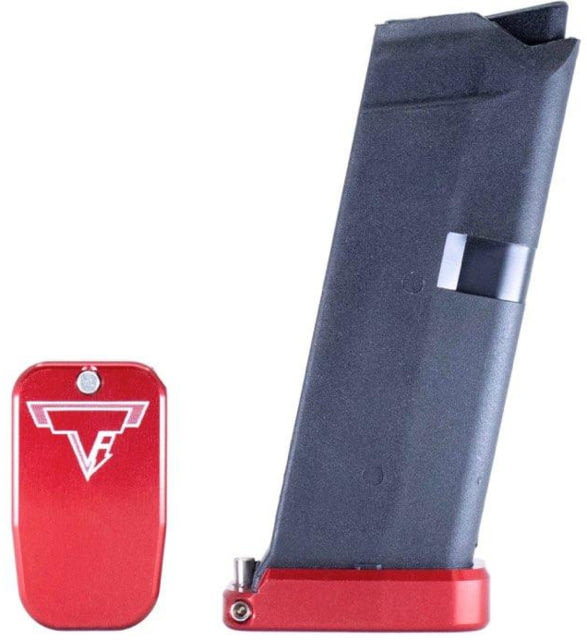 Taran Tactical Innovations Firepower Base Pad for Glock 42 1 Round Red 1 - Taran Tactical Innovations