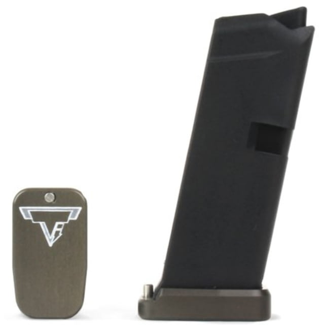 Taran Tactical Innovations Firepower Base Pad for Glock 42 2 Round Titanium Gray 2 - Taran Tactical Innovations