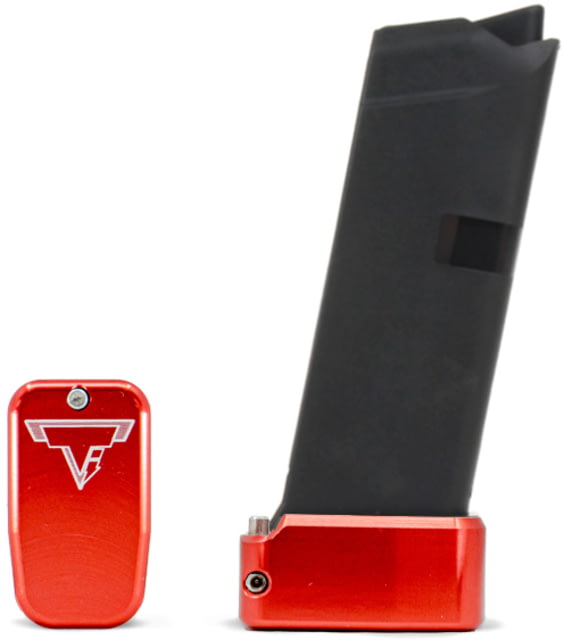 Taran Tactical Innovations Firepower Base Pad for Glock 42 2 Round Red 2 - Taran Tactical Innovations
