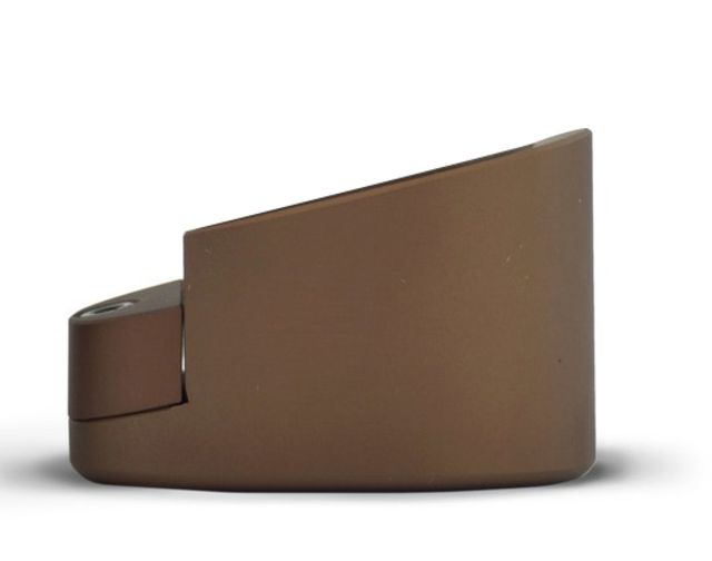 Taran Tactical Innovations Firepower Magazine Extension Base Pad Smith & Wesson M&P Shield 9/40 +1/2 Round Coyote Bronze - Taran Tactical Innovations