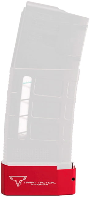Taran Tactical Innovations Base Pad for AR-10 PMAG 20/25 Magazine Red 6 - Taran Tactical Innovations