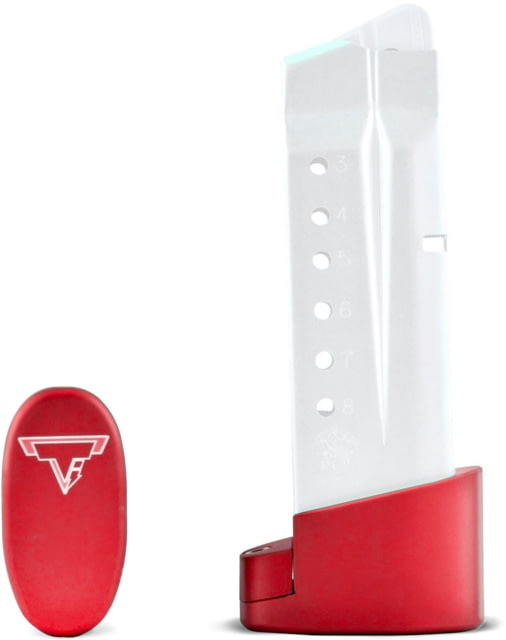 Taran Tactical Innovations Base Pad for S&W M&P9/40 Shield Magazine Red