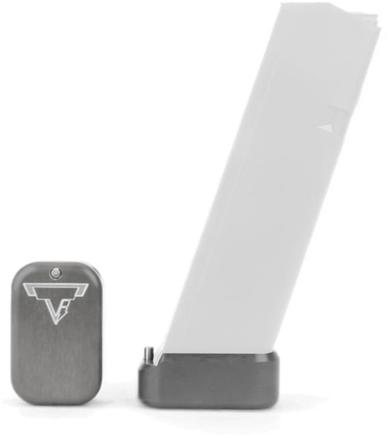 Taran Tactical Innovations Base Pad Kit for Glock 19/23 +2/3 Titanium Gray 3 - Taran Tactical Innovations