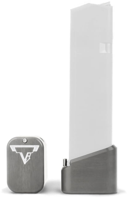 Taran Tactical Innovations Base Pad Kit for Glock 17/22/34/35 +5/6 Titanium Gray - Taran Tactical Innovations