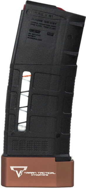 Taran Tactical Innovations PMAG AR-10 Rifle Magazine w/ CB 25 Rounds Black/Coyote Bronze 31