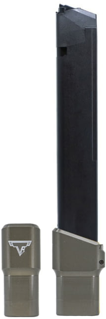 Taran Tactical Innovations Ultralight Base Pad for Glock PPC 10 Round Titanium Gray 10 - Taran Tactical Innovations
