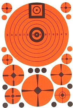 TargDots Match Assortment Target Sheets 7x10in 10 Sheets - Targdots