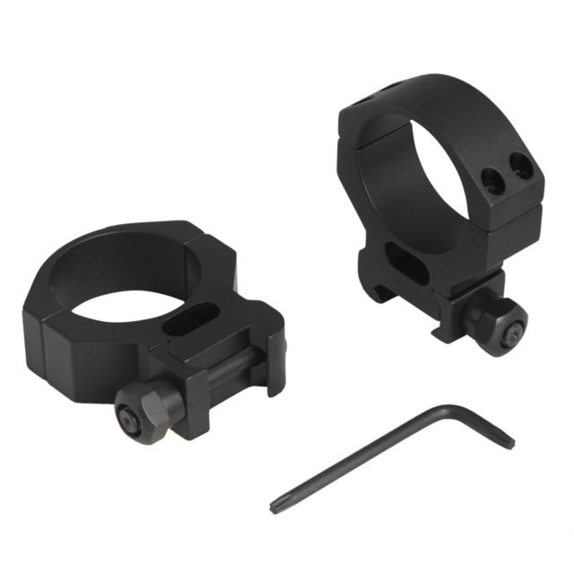 Tasco Rifle Scope Ring Medium Tactical Detachable 4 Cap Screws Matte Black 34mm - Tasco