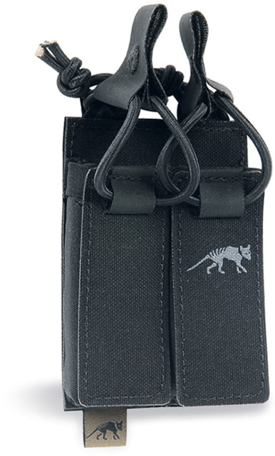 Tasmanian Tiger Dbl Pistol Mag Pouch Bel Vl Black - Tasmanian Tiger
