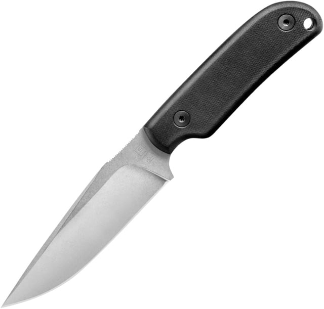 TB Outdoor Commandeur Smooth Fixed Knife 8.5in Overall 4.5in Stonewash ALENOX Blade Black Smooth G10 Handle Kydex Sheath - Tb Outdoor