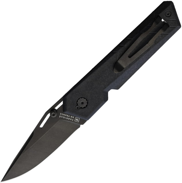 TB Outdoor Unboxer EDC Folding Knife 4.25in Closed 3in Black Finish Nitrox Steel Blade Black Smooth Pa6 Handle - Tb Outdoor