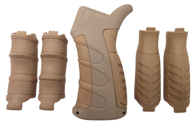 Tdi Arms AR15/M4 Interchangeable Firearm Grip - 6 pcs Khaki Medium - Tdi Arms