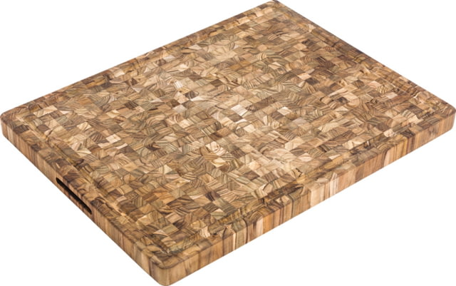 Teak Haus 16lb Butcher Block HD Cutting Board w/ Juice Canal 24in x 18in x 1.5in 16lb