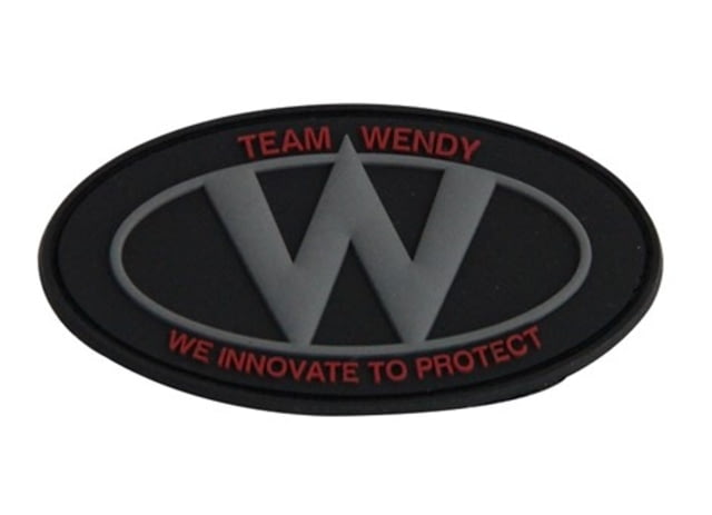 Team Wendy 'W'' Logo Patch 2in x 3in Black - Team Wendy