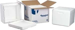 Tegrant Thermosafe ThermoSafe Insulated Shippers Expanded Polystyrene ThermoSafe Brands Foam Only
