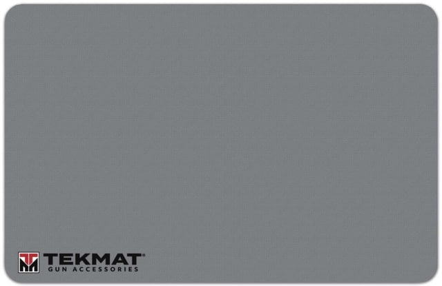 TekMat 17in Printed Gun Cleaning Mat Logo, Grey, TEK-17-TMLOGO-GY by USA TekMat Gunsmithing Shooting Bench Mats