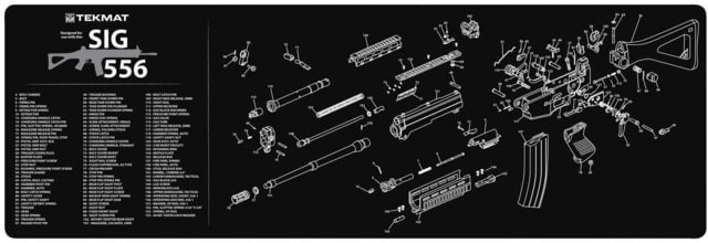 TekMat 36in Printed Gun Cleaning Mat Sig Sauer 556 Black - Tekmat
