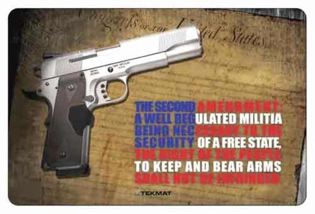 Tekmat Armorers Bench Mat 11inx17in 2nd Ammendment 17-2AMEND - TekMat