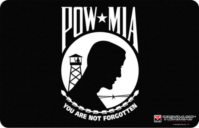 Tekmat Armorers Bench Mat 11inx17in POW-MIA Flag Pistol 17-POWMIA - TekMat