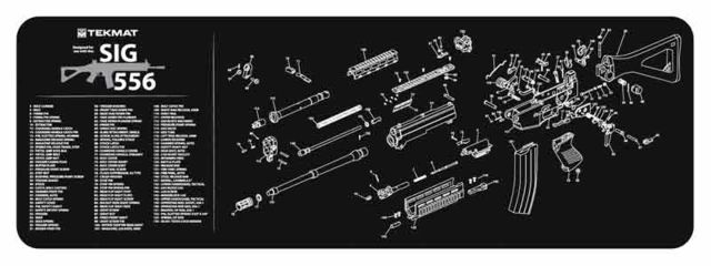 Tekmat Armorers Bench Mat 12''x36'' Sig Sauer 556 - Tekmat