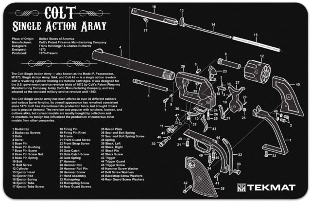 TekMat COLT REVOLVER ARMY GUN CLEANING MAT